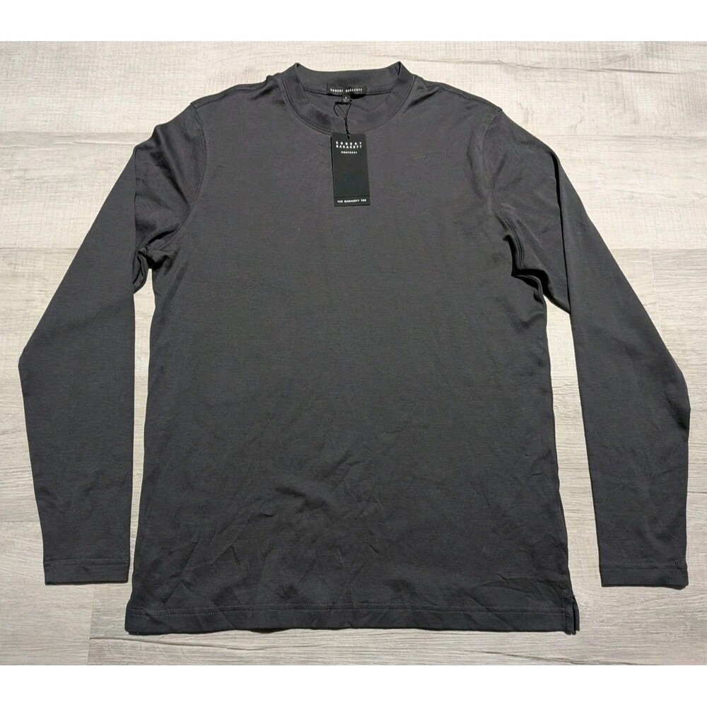 Robert Barakett Tee Georgia LS High Crew Cannon Men's Sz L Dark Gray NWT